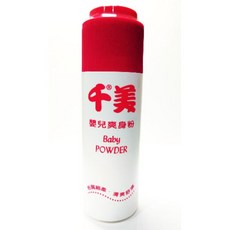 千美 嬰兒爽身粉 (紅) 150g, 1個
