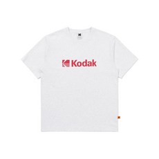 코닥 에센셜 빅로고 아스킨 반팔 티셔츠 WHITE MELANGE 92K781 27U150