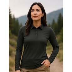 마운티아 여성 기모 윈터카라티셔츠4 다크카키그레이 1MQTSW2504