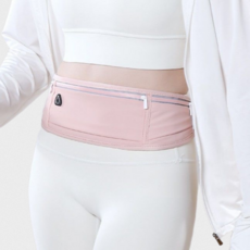 루나리 초경량 메쉬 야광 방수 고급형 러닝 클립 벨트, 러블리 핑크, 1개