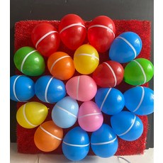 풍선 다트판 던지기 게임용 행사 가로형 터뜨리기 물판 원형 야유회 보드 판, 1개, 1x1 원형 대형 공 21개