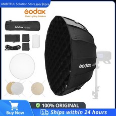Godox AD-S65S 65cm 실버 딥 포물선 소프트박스 허니콤 그리드 AD400PRO 용 마운트, 03 Sliver for AD-S65S, 01 빠른