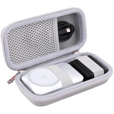 Khanka Anker Prime & MagGo 3-in-1 AirCool 무선 충전 스테이션용 하드 케이스 Anker 3 in 1 25W 인증 손바닥 사이즈 접이식 MagS, Khanka Anker Prime & MagGo 3-i, 화이트