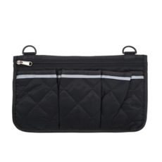 필리티 휠체어 팔걸이 수납가방 주머니 사이드 포켓 수납 파우치 보조 가방, 블랙, 1개