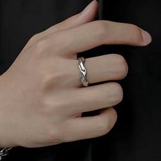 하나린 써지컬스틸 모비우스 반지 무알러지 티타늄반지