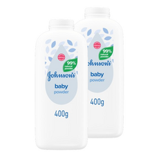 존슨즈 베이비 파우더 대용량 400g 2개 Johnson's Baby powder
