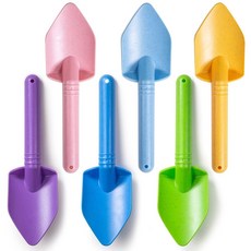 빅지그스BIGJIGS TOYS 친환경 모래놀이 미니삽 [6개 세트] 흙놀이 야외놀이 장난감, 1세트, 0.02kg, 혼합