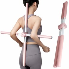 요가 십자봉 자세교정 스트레칭 용품 핑크 매트 발 마사지 지압 볼 밴드 운동 기구 팔꿈치