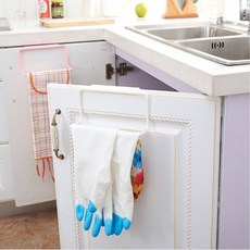 자취방 주방 정리 싱크대 문걸이 행주걸이 고무장갑 수건 건조 수납 걸이, 1개, 상세페이지 참조