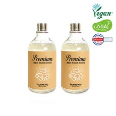 홈블리 주방세제 프리미엄 고농축 야채 과일 세제, 2개, 750ml