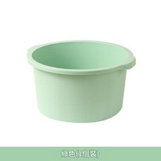 家用加厚塑膠泡腳桶 免安裝成人足浴盆 奶油色 按摩足底, 純色洗腳桶 - 綠色, 1個