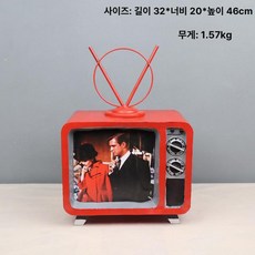 빈티지 카메라모형 영화 카메라 필름 프로젝터 영사기, 1개, 레드 32x20x60cm, 기본 색상