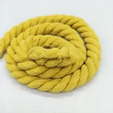 1-5 미터 12mm 3 가닥 트위스트 코튼 로프 짠 브레이드 가방 코드 홈 장식 Drawstring 밧줄 DIY 바느질 액, 03 12mm-1Meter, 14 Yellow
