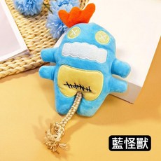 『台灣x現貨秒出』機器人怪獸小狗玩具 狗狗玩具 狗玩具 發聲玩具, 1個, 藍怪獸