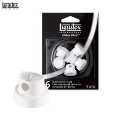리퀴텍스 전문가용 아크릴 스프레이 페인트 노즐팩 SKINNY CAP 1팩6개입, LX4459239