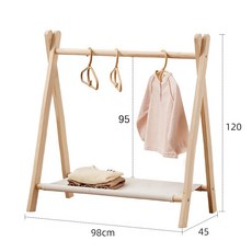 원목 아기옷 행거 유아복 우드 아기방 꾸미기 키즈 옷걸이, G. 100x120 (이미지참고), 1개