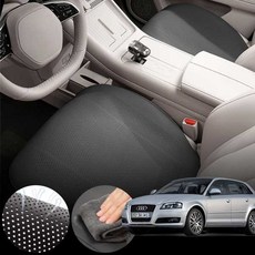 아우디 A3 25 TDI (CRK) 차량용 초슬림 통풍 시트 커버 블랙 2개 세트