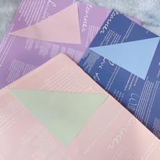 英文包裝紙 鮮花乾燥花束包裝材料 霧面花藝包裝, 一大份、56*56*3張對折寄出,出貨為順凹放入、不硬折