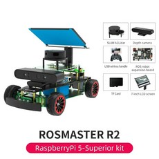 Yahboom ROSMASTER R2 ROS2 로봇 프로그래밍 자동차 Ackerman 구조 Jetson NANOOrin, Without SuperiorRPi
