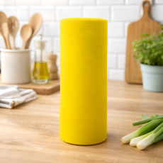 캐롤링 뜯어쓰는 극세사 행주 여러번 빨아쓰는 다용도 롤행주, 옐로우, 1개, 20