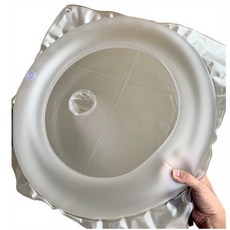 軟式洗頭槽 台灣製造 加厚款 躺式洗頭槽 吹氣式洗頭槽 送手推式打氣筒 方便打氣, 透明, 1個