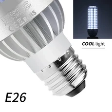 높은 전원 LED 옥수수 빛 E27 220V LED 램프 25W 35W 50W 촛불 전구 110V E26 LED 전구 알루미늄 팬 냉각, 01 White E26, 01 105LEDS 25W, 01 Two year warranty
