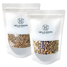 헬로우그린 볶은 옥수수차 500g + 볶은 보리차 400g, 1세트