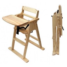 원목 아기식탁의자 아기의자 접이식 하이체어 카페 식당 어린이 키즈, 내추럴원목＋쿠션