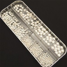 [Allhaving] 네일아트 파츠 세트 화이트펄 네일아트재료