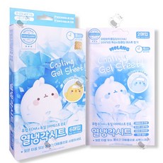 몰랑이 열냉각시트 해열시트 냉찜질팩 열내림 영유아 성인 어린이 겸용, 4개, 6매입