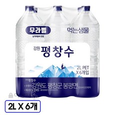 강원평창수 유라벨(유/무라벨 랜덤발송), 2L, 6개
