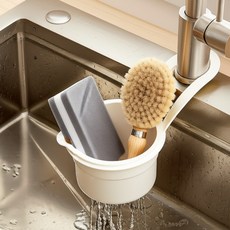 세이프릿 물빠짐 수세미 거치대 걸이형, 버치화이트, 1개