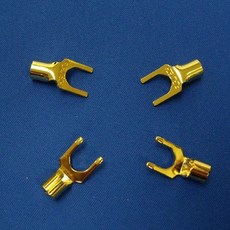 FURUTECH 古河 Y型接頭 喇叭線 專用 FP-203G 純銅鍍24K金 4.1mm (4PCS一組), 1個, 4個一組
