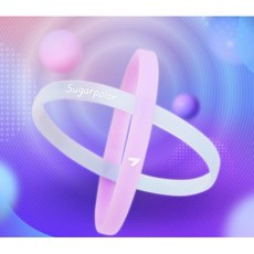 야광 실리콘 커플 스포츠 손목밴드 방수 변색 팔찌, 1개, 5_나비그라데이션퍼플팔찌)