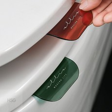 변기커버손잡이 인테리어 변기손잡이 2세트, 레드