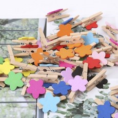 커튼 집게 미니 클립 플라워 인테리어 소품 10p