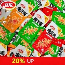 머위솽 웨이룽 40팩 중국식품 마라 곤약 다이어트 간식 라티아오 JIKTEM BJ5081903, 솬라맛 40팩 벌크