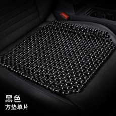 차량용 통풍시트 여름방석 원목구슬시트 통풍매트, 검은색 정사각형 매트