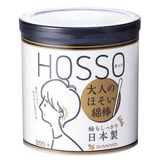 SANYO 山洋 成人專用細軸薄型棉花棒, 1個, 200入