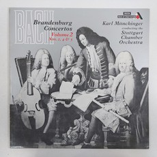바흐 브란덴부르그 협주곡 제2번 제4번 제5번 KARL MUNCHINGER 자켓NM 음반좋음NM LP초음파세척, 1