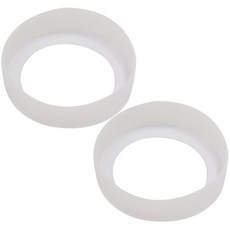 오디오 팬 실리콘 커버 보온병 텀블러 휴대용 머그 바닥 캡 보호 커버 대형 소음 방지 상처 방지 미끄럼 방지 80mm 반투명 2점 세트