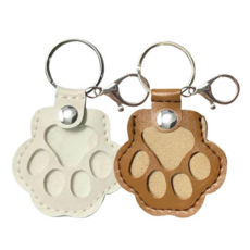 젠클로 반려동물 털 보관함 키링 (5색), 1개, 아이보리+카라멜 브라운