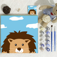 조이테리 쉬운 동물 유화 그리기 물감 세트, 구름사자, 1개