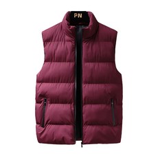 PN 秋冬防風保暖棉質背心馬甲 男士保暖防風立領外套