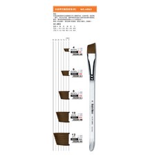 Macro Wave 馬可威 AR63 水晶桿尼龍圖案筆 (斜頭) ，斜峰設計，精準上色，舒適握感，輕鬆描繪細膩線條, 1個, AR6304