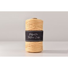 2.5mm 소프트 폴리에스터 텍스쳐 코드 300g 뜨개실 네트백 부드러운 코바늘실 마크라메 재료, 59. Pastel yellow