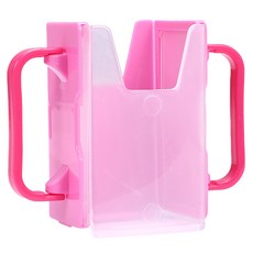 瑞億生活 摺疊杯架 防灑牛奶盒托架, 1個, 粉色