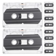NUOBESTY 빈 카세트 테이프 10개: 오디오 녹음 플레이어 음악 음성 및 DIY 메시지용 30분 130526