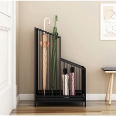 스틸 인테리어 우산꽂이 장우산 단우산 우산받침대 빠른배송, 블랙, 1개