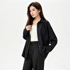 抗UV冰絲防曬襯衫 女生 涼感透氣 外搭防護罩衫 遮陽防風衣